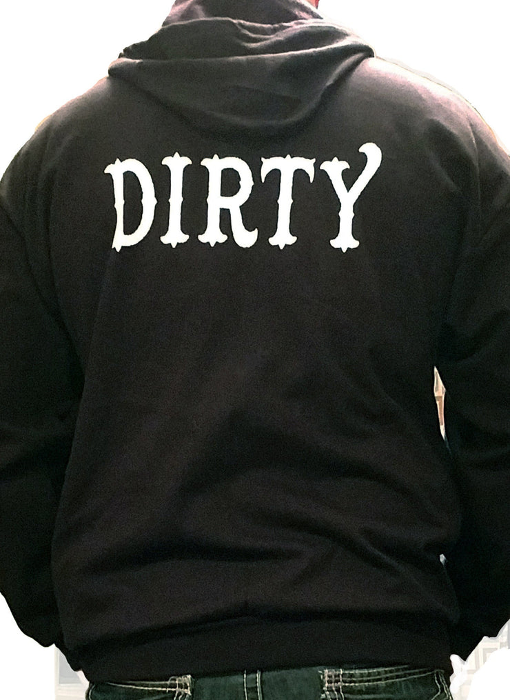 Dirty Biker Design  - Dirty Logo text Hoodie