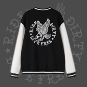 Ride Dirty Live Free, Men's Letterman Jacket