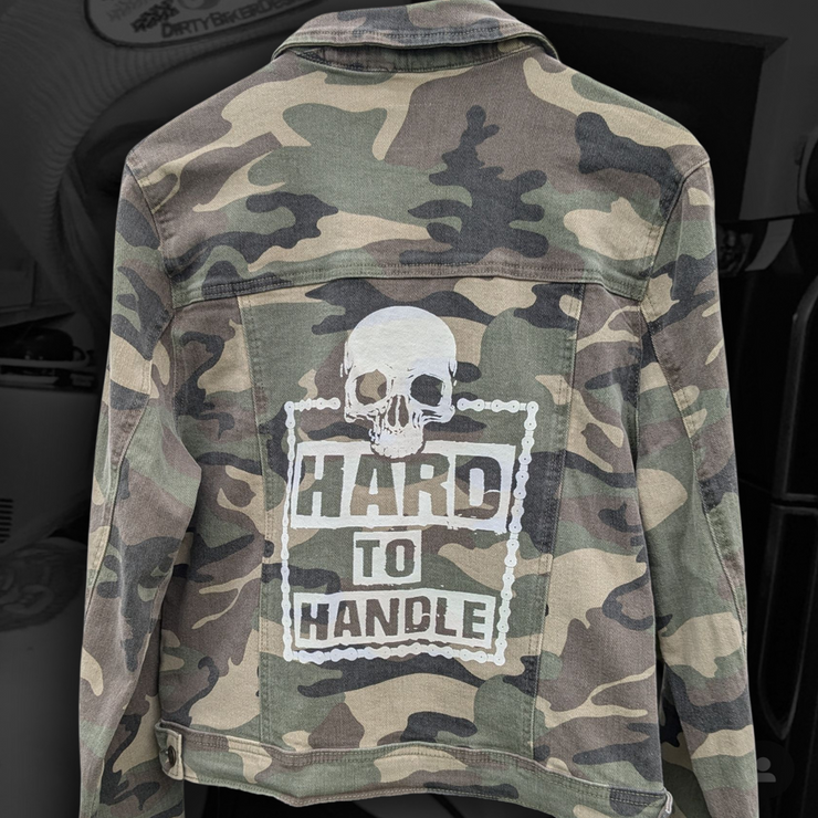 Women’s “Hard to Handle” Camo Denim Jacket