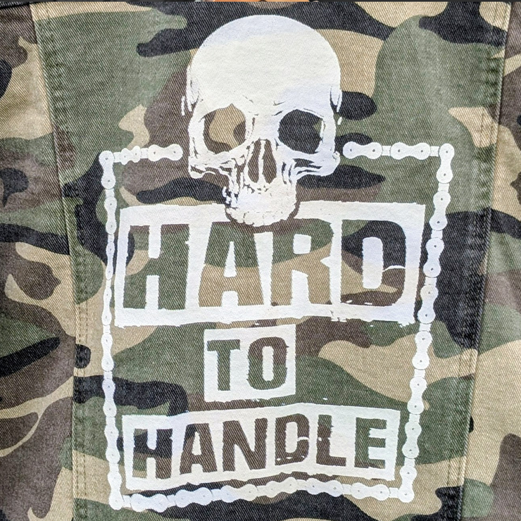 Women’s “Hard to Handle” Camo Denim Jacket