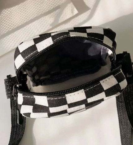 Checkered Flag Belt Loop Hip Bag