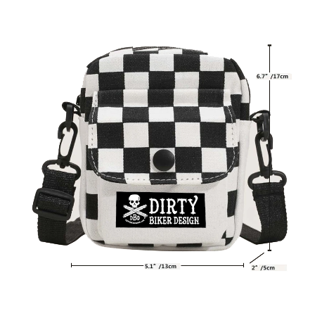 Checkered Flag Belt Loop Hip Bag