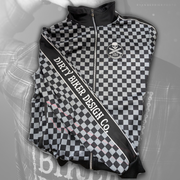 Checkered Print Track Jacket