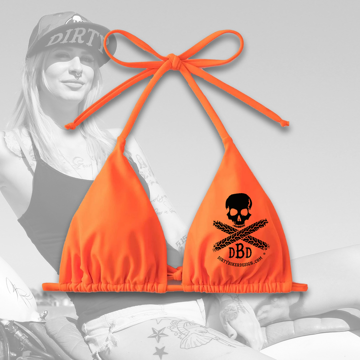 Logo Orange Bikini Top