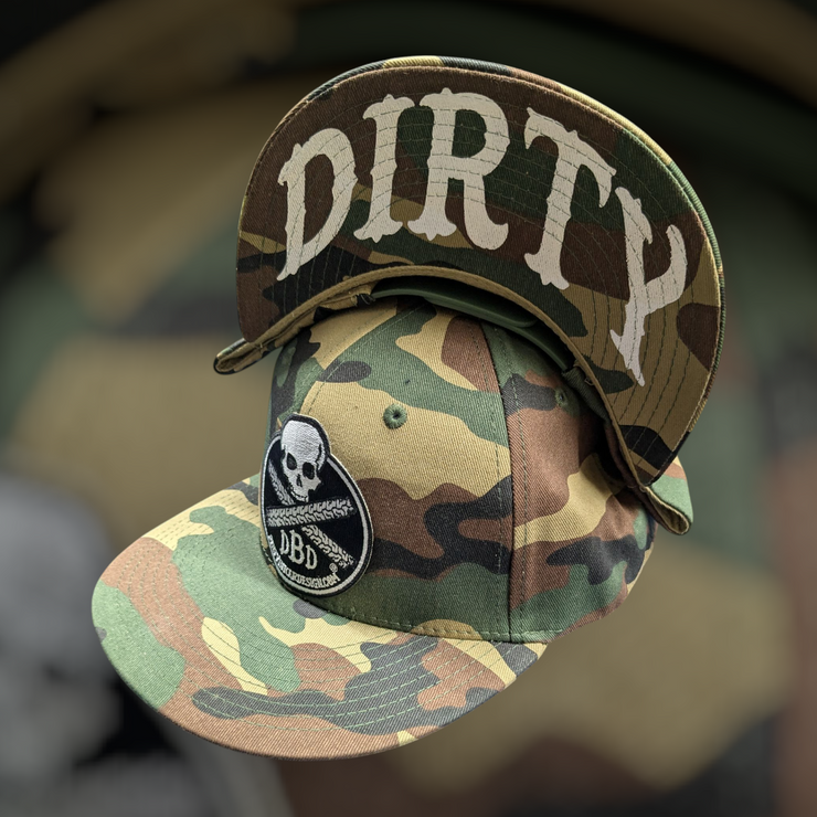 Dirty Patch Camo Snapback Hat