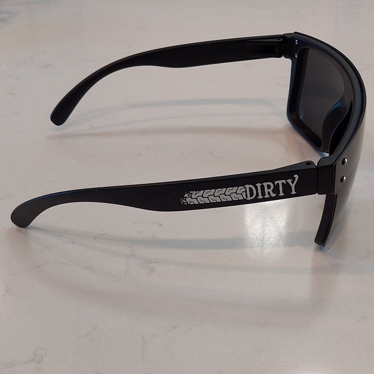 Dirty Tire Track Printed Sunglasses