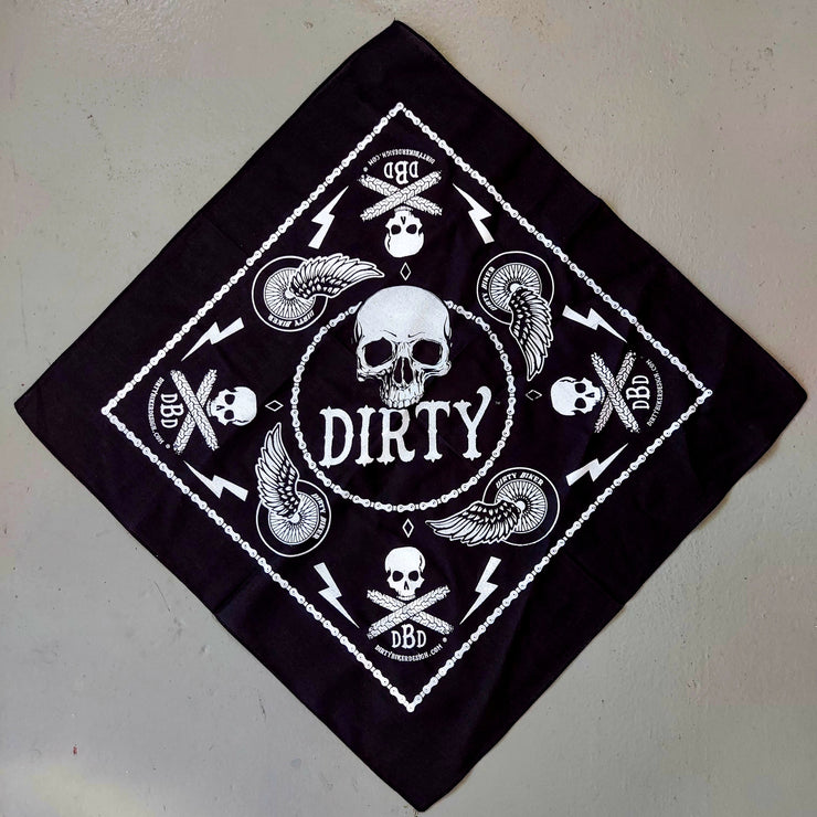 Dirty Biker Design Dirty Skull Bandannas