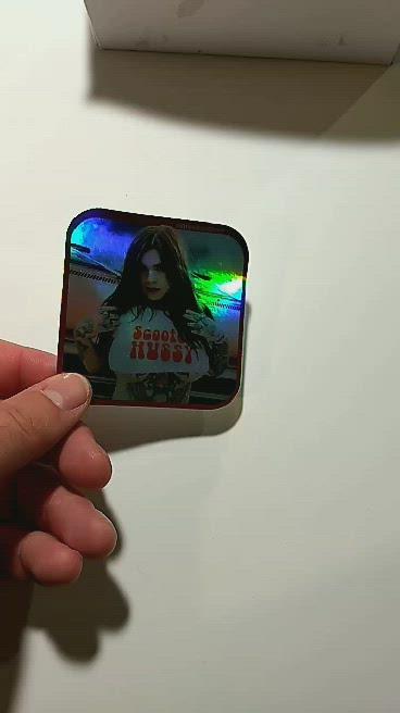 Scooter Hussy Holographic Sticker