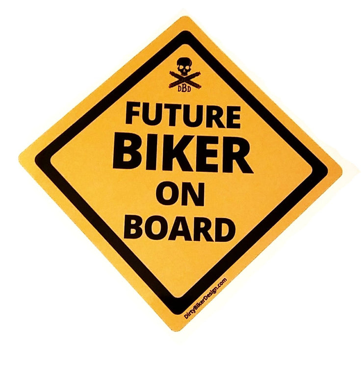 Future Biker on Board Vehicle Decal
